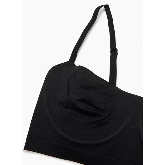 Calvin Klein NWT Black Fusion Bonded Flex Unlined Balconette Bralette Bra Small - Picture 5 of 11